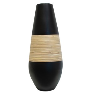 Vase jarre en bambou wax - diam. 24